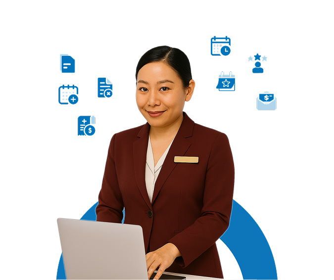 Hotel professional using Cadena HRM Series 5